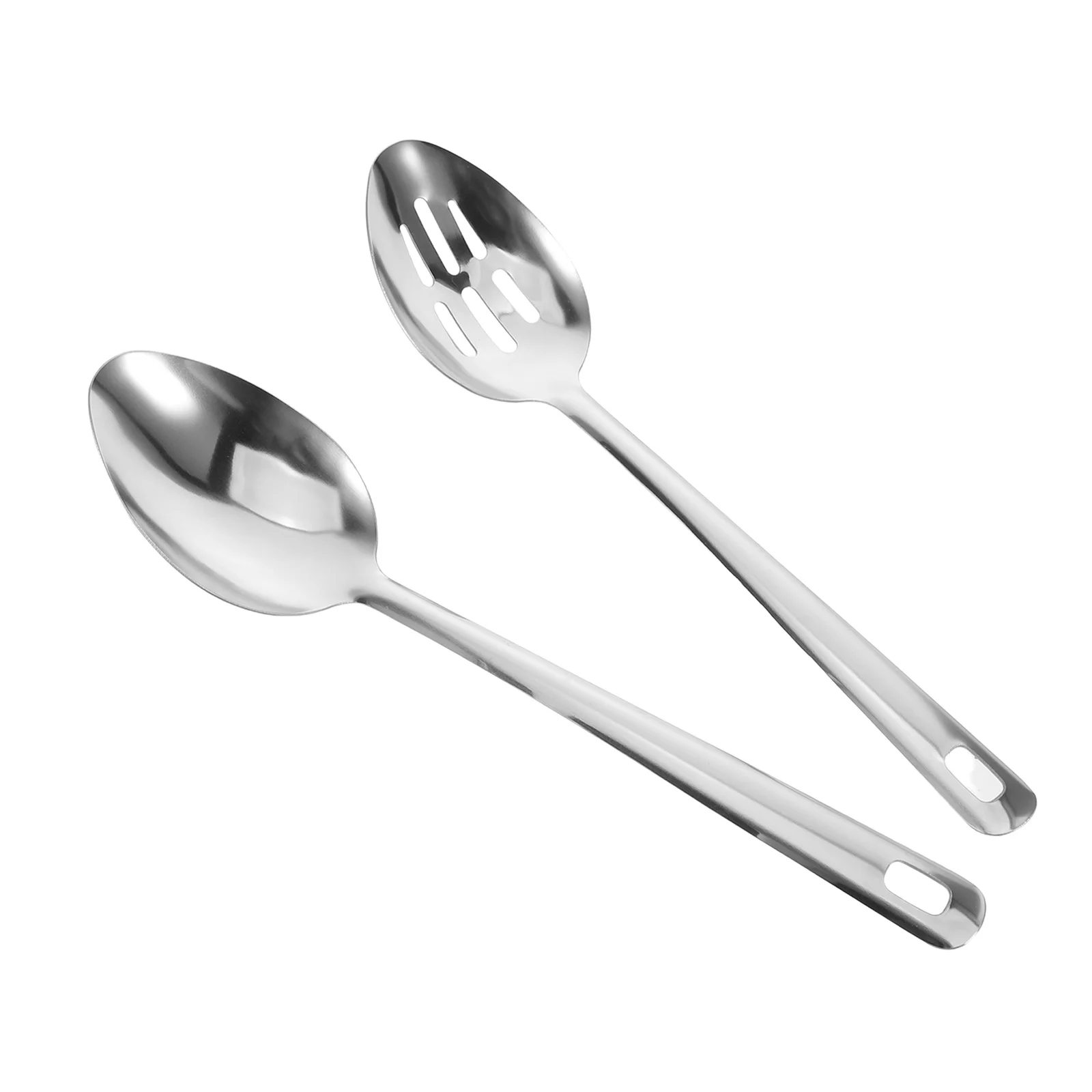 2Pcs Kitchen Utensils Set Stainless Steel Slotted Serving Spoons Long Handle Soup Ladle Strainer Pasta Serving Utensils 
2Pcs Kitchen Utensils Set Stainless Steel Slotted Serving Spoons Long Handle Soup Ladle Strainer Pasta Serving Utensils