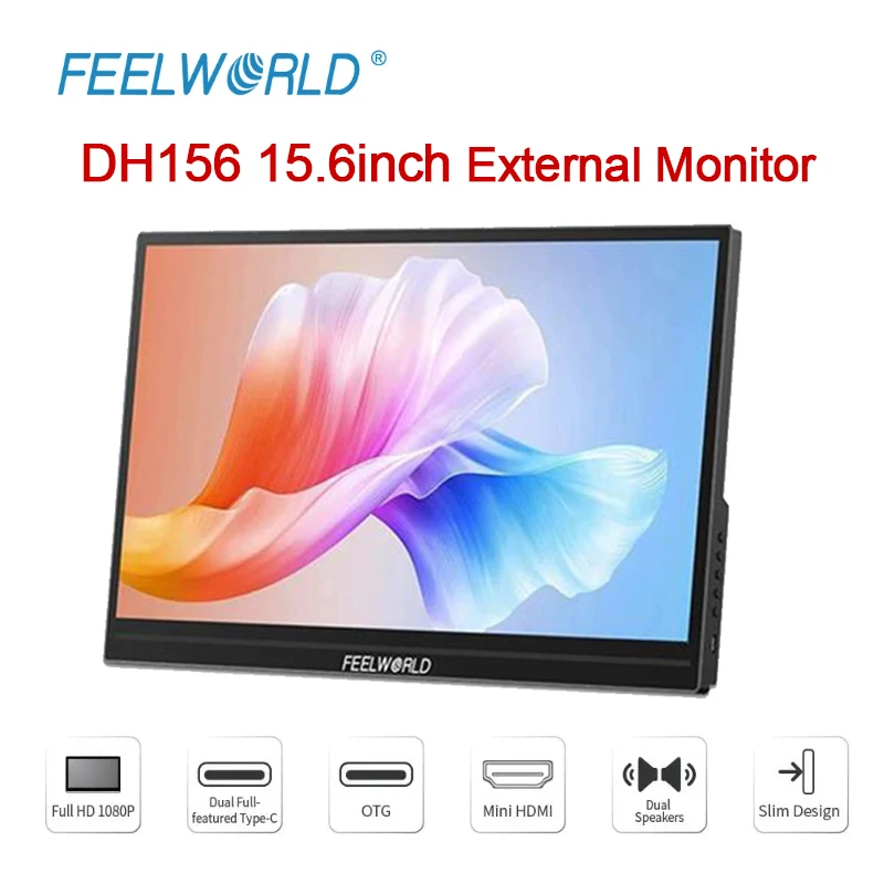 5,5-дюймовый Портативный внешний монитор FEELWORLD DH156, HD 15,6 P, HDMI-совместимый монитор камеры для ноутбука, телефона, планшета, ПК, компьютера
5,5-дюймовый Портативный внешний монитор FEELWORLD DH156, HD 15,6 P, HDMI-совместимый монитор камеры для ноутбука, телефона, планшета, ПК, компьютера