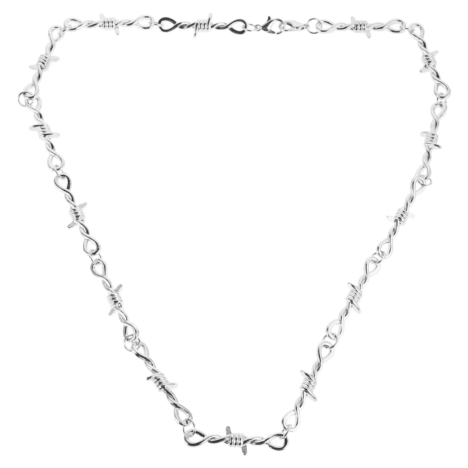 Wire Mesh Necklace Barbed Chain Gothic Jewelry for Men Women Cool Alloy European American Style Trendy
Wire Mesh Necklace Barbed Chain Gothic Jewelry for Men Women Cool Alloy European American Style Trendy