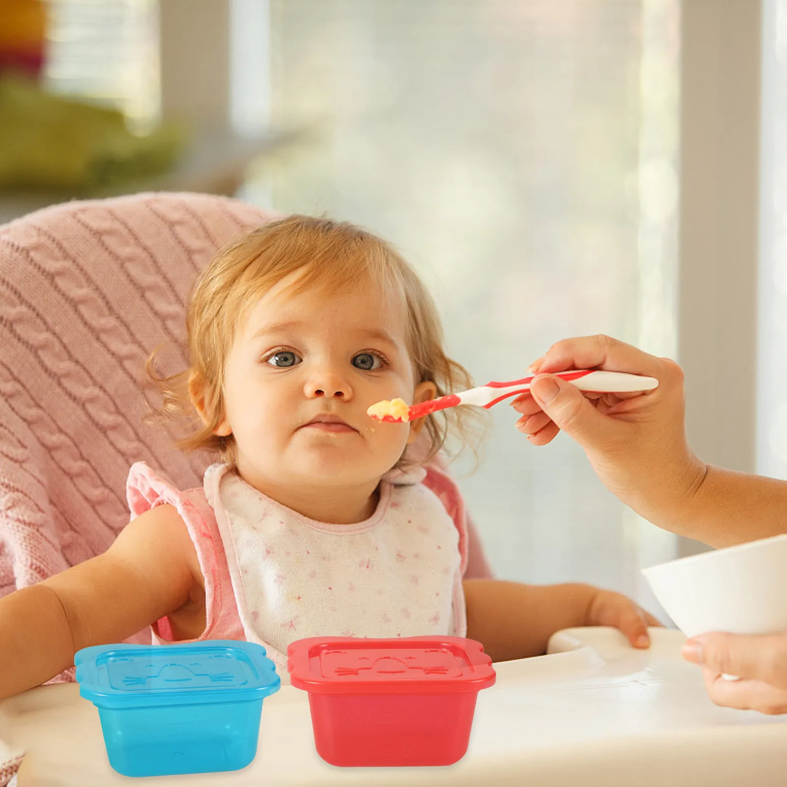 8Pcs Baby Food Containers with Lids Leakproof Plastic Storage Boxes for Purees Vegetables Fruits Cheese Complementary
8Pcs Baby Food Containers with Lids Leakproof Plastic Storage Boxes for Purees Vegetables Fruits Cheese Complementary