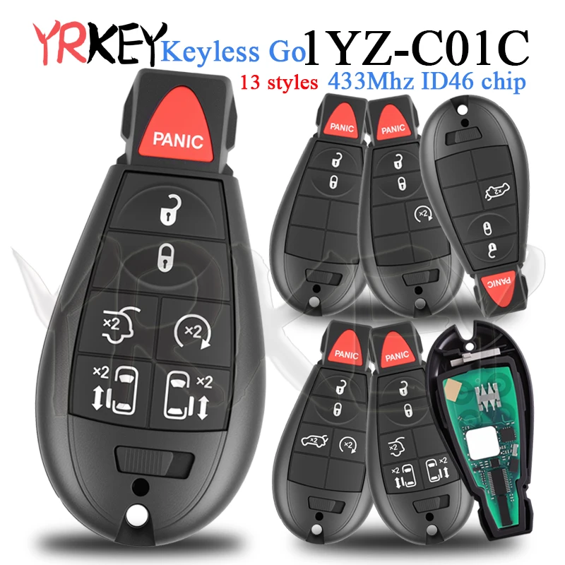 Автомобильный дистанционный ключ без ключа для Jeep Grand Cherokee Dodge Caravan Chrysler Town & Country 300 433 МГц ID46 Умный ключ от автомобиля 1YZ-C01C
Автомобильный дистанционный ключ без ключа для Jeep Grand Cherokee Dodge Caravan Chrysler Town & Country 300 433 МГц ID46 Умный ключ от автомобиля 1YZ-C01C