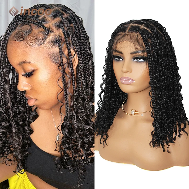 Synthetic Boho Box Braided Wigs Curly Hair Full Lace Front Wigs For Black Women Goddess Braid Wig Bohemian Box Braid Wig Incoo
Synthetic Boho Box Braided Wigs Curly Hair Full Lace Front Wigs For Black Women Goddess Braid Wig Bohemian Box Braid Wig Incoo