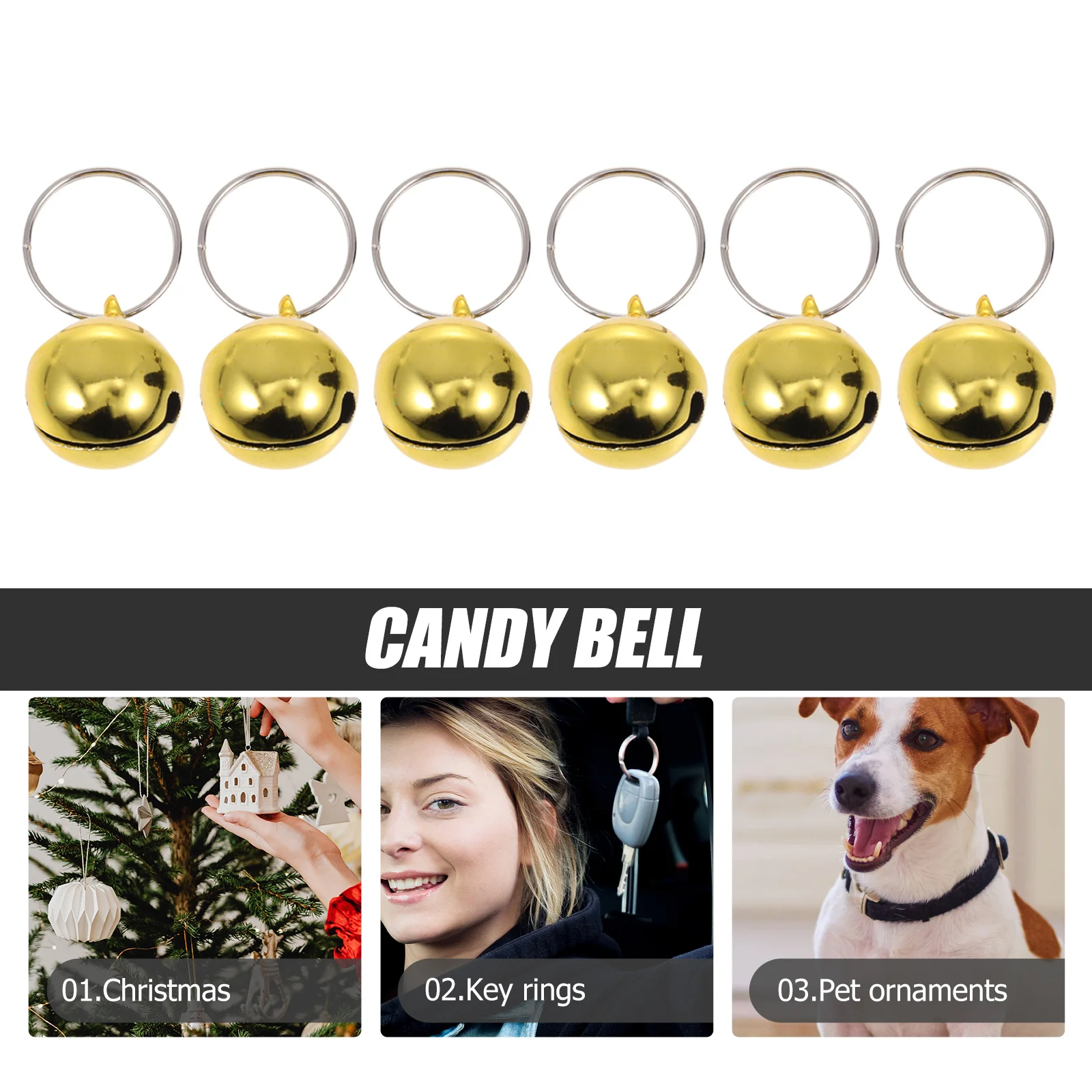 24Pcs Decorative Bells Premium Material Christmas Showcase Layout Home Restaurant Bar Cat Bells Adorable Collar Bell
24Pcs Decorative Bells Premium Material Christmas Showcase Layout Home Restaurant Bar Cat Bells Adorable Collar Bell