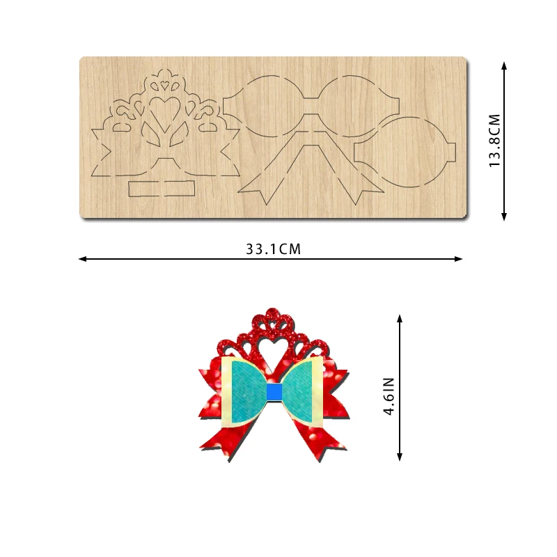 SIZZIXDIES 1piece 4.6-inch 4-layer bow hairpin wooden cutting dies suitable for most machines
SIZZIXDIES 1piece 4.6-inch 4-layer bow hairpin wooden cutting dies suitable for most machines