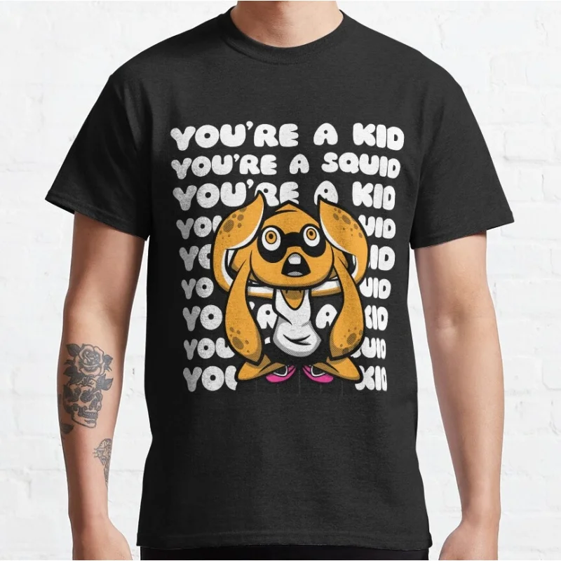 You're a Squid Cartoon Video game Splatoon Gift T-Shirt for gamer 100% Cotton y2k clothing Short-Sleeve Tee All Size Tops
You're a Squid Cartoon Video game Splatoon Gift T-Shirt for gamer 100% Cotton y2k clothing Short-Sleeve Tee All Size Tops