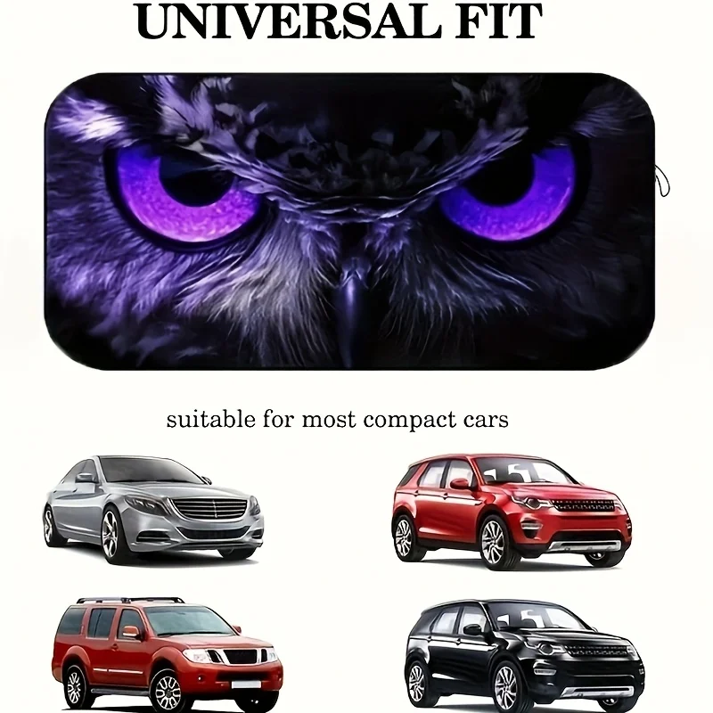 A Cool Purple Owl Car Sunshade A Stylish Sun Shield for Ladies. Made of Polyester, Fits Front Windshields of All Models
A Cool Purple Owl Car Sunshade A Stylish Sun Shield for Ladies. Made of Polyester, Fits Front Windshields of All Models