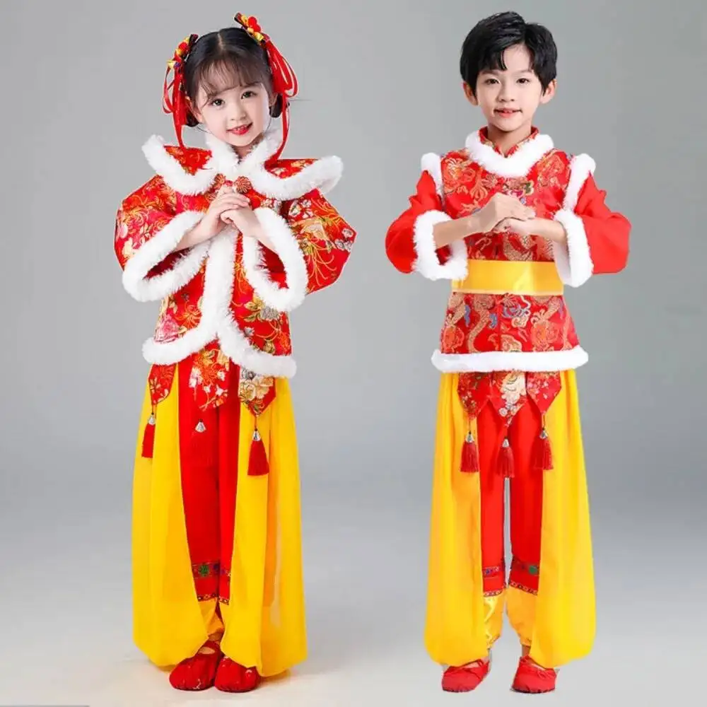 Performance Costume Chinese Style New Year Ethnic Style Party Children Clothing Kids Clothes Hanfu Cosplay Boy Suit Girl Sets
Performance Costume Chinese Style New Year Ethnic Style Party Children Clothing Kids Clothes Hanfu Cosplay Boy Suit Girl Sets