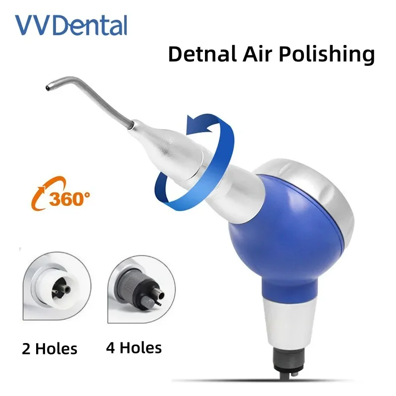 VV Dental Equipment Air Polisher Jet 2/4 Holes for Oral Cleaning Teeth Whitening Polishing Alumina Tools Rotate 360
VV Dental Equipment Air Polisher Jet 2/4 Holes for Oral Cleaning Teeth Whitening Polishing Alumina Tools Rotate 360