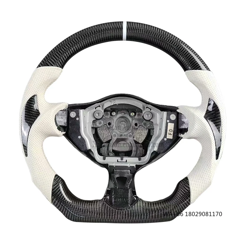 Modification White Perforated Leather Carbon Fiber for Infiniti FX35 Steering Wheel for Nissan Sylphy Steering Wheel
Modification White Perforated Leather Carbon Fiber for Infiniti FX35 Steering Wheel for Nissan Sylphy Steering Wheel