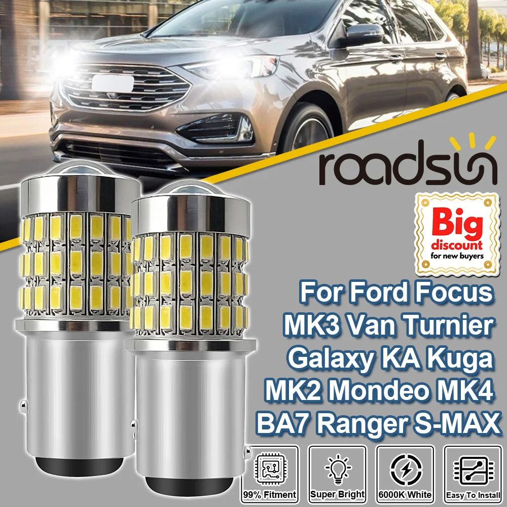 Светодиодные линзованные лампы указателей поворота Roadsun для Ford Focus MK3, Van Turnier, Galaxy, KA, Kuga MK2, Mondeo MK4, BA7, Ranger, S-MAX 1157
Светодиодные линзованные лампы указателей поворота Roadsun для Ford Focus MK3, Van Turnier, Galaxy, KA, Kuga MK2, Mondeo MK4, BA7, Ranger, S-MAX 1157