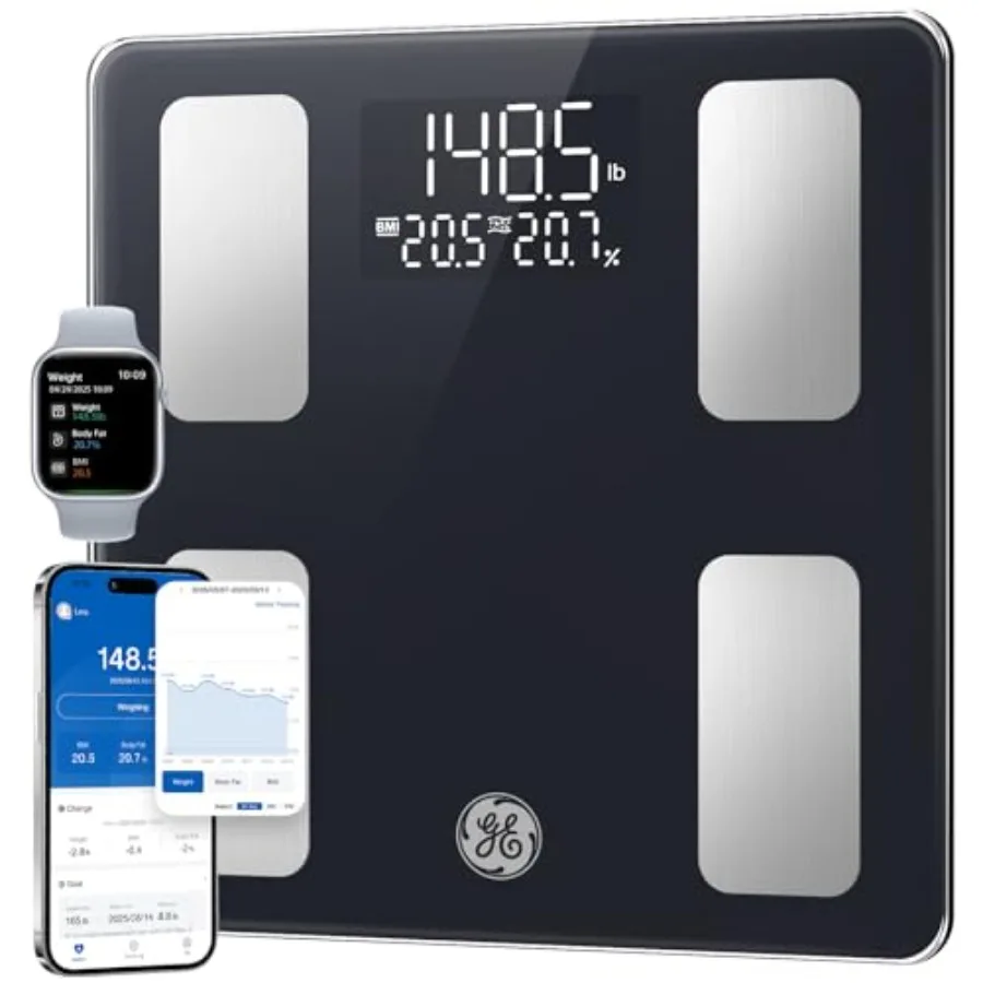 Smart Scale for Body Weight: BMI Body Fat Digital Bathroom Scales 13 Body Composition Monitor Health Analyzer for Home Gym Blue
Smart Scale for Body Weight: BMI Body Fat Digital Bathroom Scales 13 Body Composition Monitor Health Analyzer for Home Gym Blue