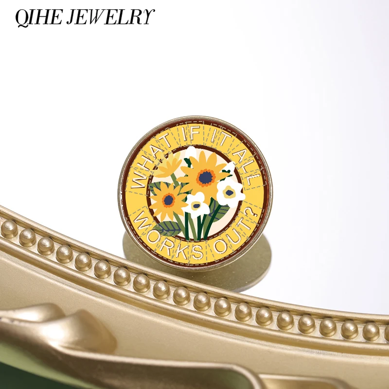 Daisy Flowers Enamel Pins What If It All Works Out Brooches Backpack Lapel Badges Clothes Accessories Fashion Jewelry Accessory
Daisy Flowers Enamel Pins What If It All Works Out Brooches Backpack Lapel Badges Clothes Accessories Fashion Jewelry Accessory