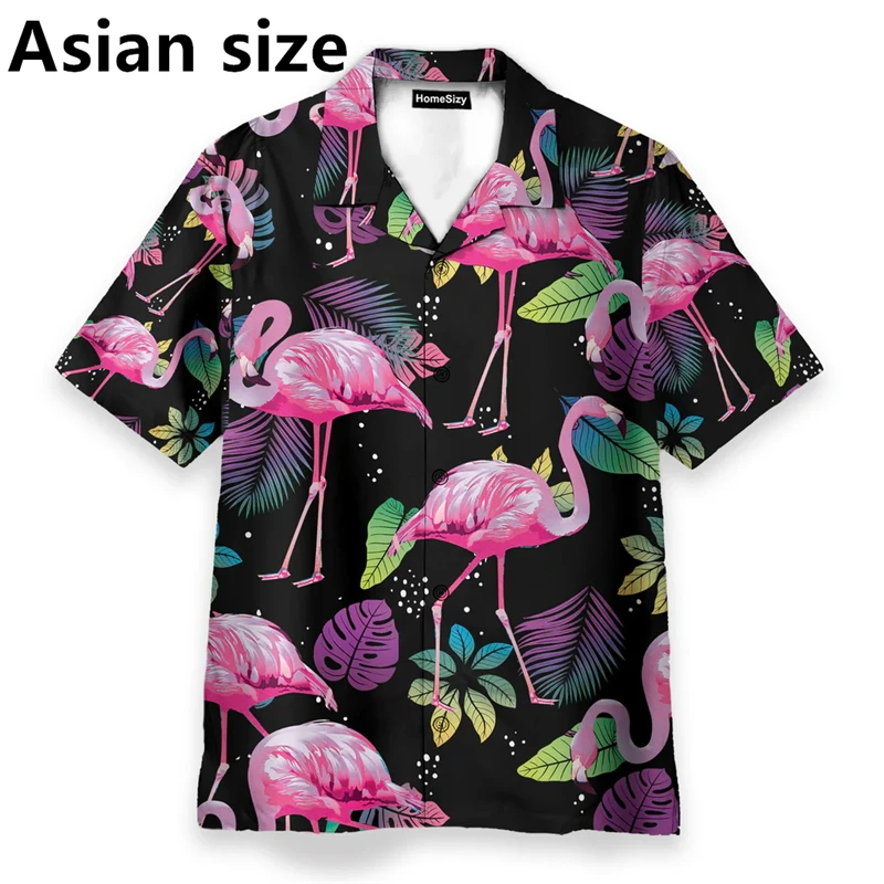 3D Printed Hawaiian Flamingo Shirts For Men Women Hawaii Flower Animal Shirts Summer Men Vacation Lapel Short Sleeve Blouse Tops
3D Printed Hawaiian Flamingo Shirts For Men Women Hawaii Flower Animal Shirts Summer Men Vacation Lapel Short Sleeve Blouse Tops