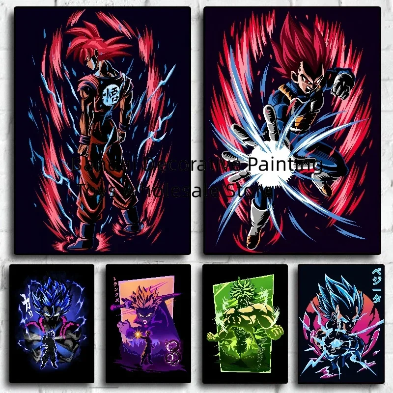 Bandai Dragon Ball Z Super Saiya Son Goku Vegeta Canvas Paintings Japanese Anime Modular Prints Wall Art Home Decor Gifts Poster
Bandai Dragon Ball Z Super Saiya Son Goku Vegeta Canvas Paintings Japanese Anime Modular Prints Wall Art Home Decor Gifts Poster
