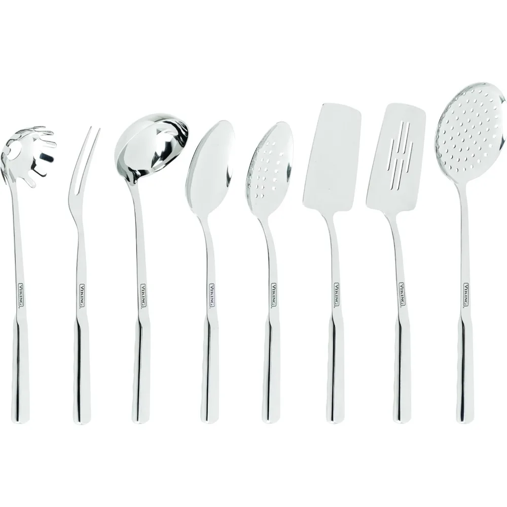 Hot Sale - Kitchen Utensils Set, 8 Piece Stainless Steel Cooking Utensil Set, Includes Spatulas, Spoons, Pasta Fork, Deep Ladle
Hot Sale - Kitchen Utensils Set, 8 Piece Stainless Steel Cooking Utensil Set, Includes Spatulas, Spoons, Pasta Fork, Deep Ladle