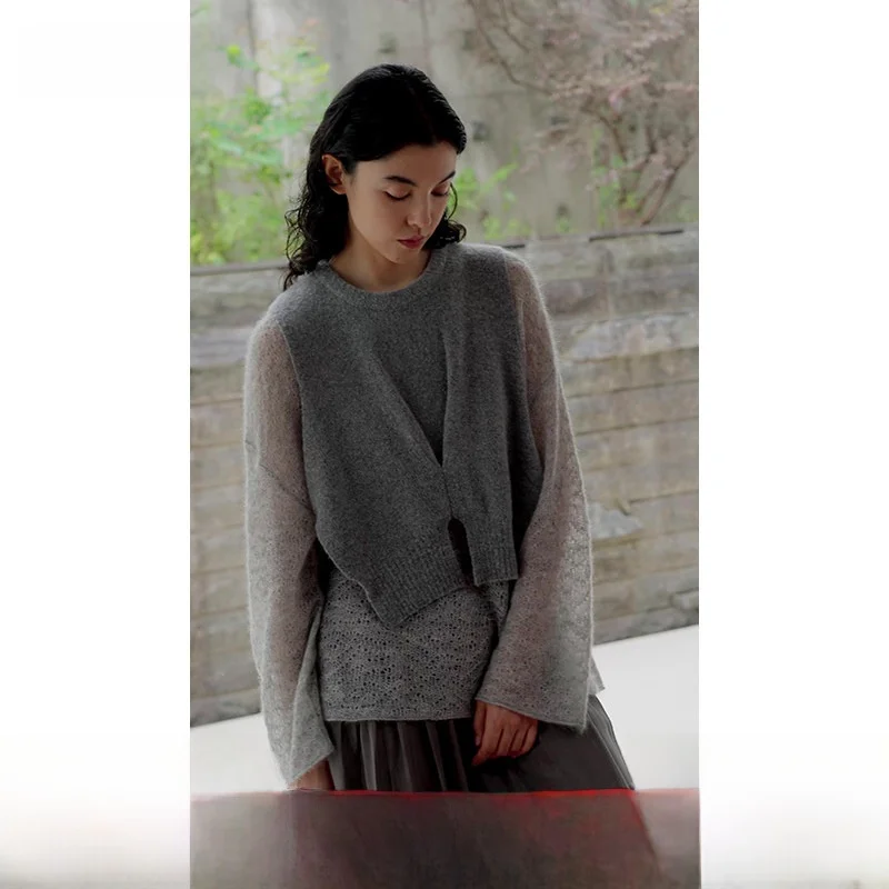 Жилет ZynnI Original из шерсти, круглый вырез, с узлом-завязкой сбоку, модная фактура, свободный крой, стандартная длина, цвет
Жилет ZynnI Original из шерсти, круглый вырез, с узлом-завязкой сбоку, модная фактура, свободный крой, стандартная длина, цвет