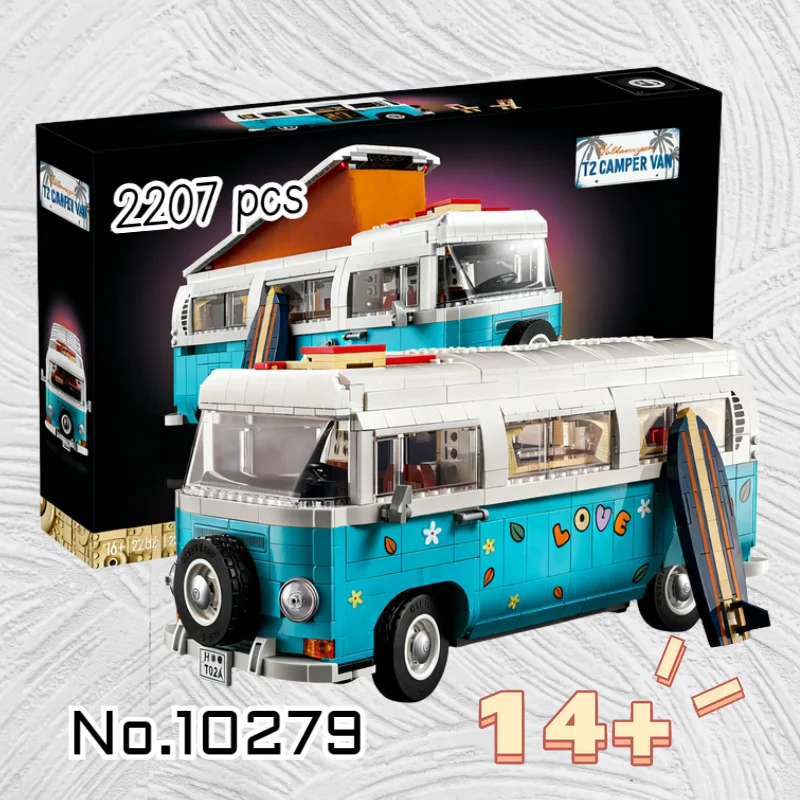Best seller 10279 The T2 Camper Car Van Model Building Blocks DIY Bricks Toys for Children Christmas Birthday Gift
Best seller 10279 The T2 Camper Car Van Model Building Blocks DIY Bricks Toys for Children Christmas Birthday Gift