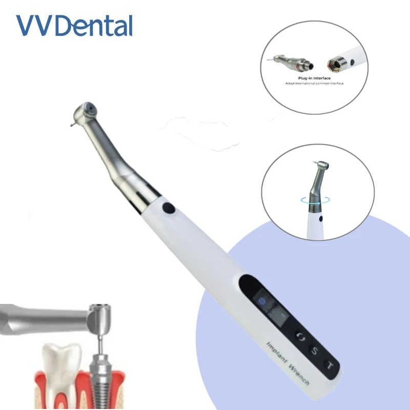 VV Dental Implant Tools Electric Wireless Torque Wrench 10~50 N.cm Universal Implant Repair Tools with 16Pcs Screws
VV Dental Implant Tools Electric Wireless Torque Wrench 10~50 N.cm Universal Implant Repair Tools with 16Pcs Screws