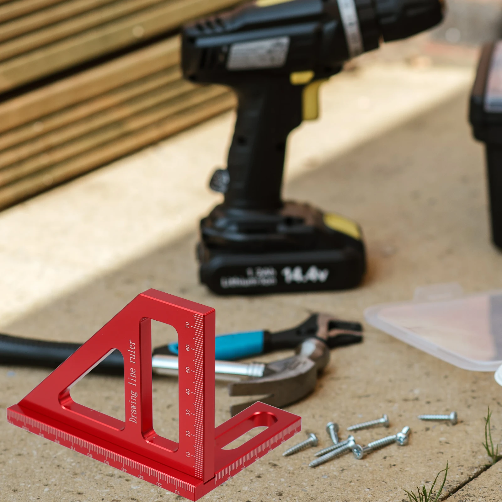 Multifunctional Ruler 45 90 Degree Triangle Clear Red Aluminum Woodworking Measuring Tool Engineer Carpenters Gifts Accessories
Multifunctional Ruler 45 90 Degree Triangle Clear Red Aluminum Woodworking Measuring Tool Engineer Carpenters Gifts Accessories