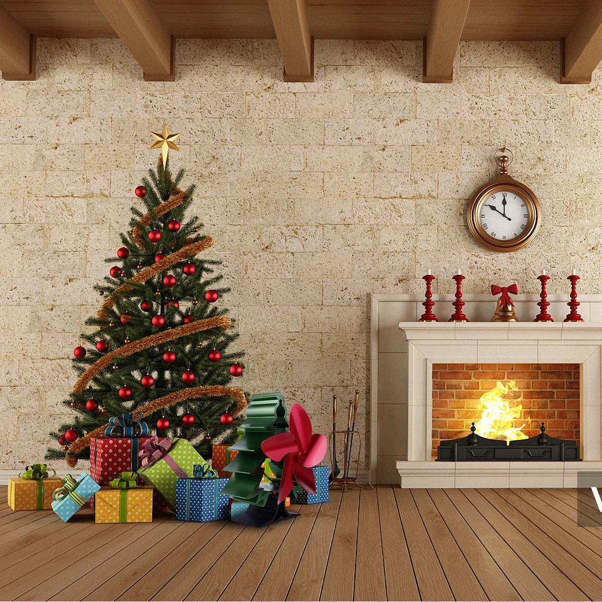 Fireplace Thermodynamic Fan Christmas Tree Heat Powered Stove Log Wood Burner Heating
Fireplace Thermodynamic Fan Christmas Tree Heat Powered Stove Log Wood Burner Heating
