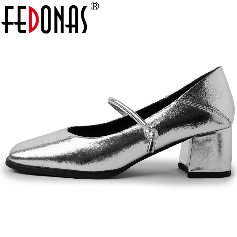 FEDONAS Spring Summer Vintage Concise Women Pumps Square Toe Thick Heels Genuine Leather Mary Janes Shoes Woman Party Office New
FEDONAS Spring Summer Vintage Concise Women Pumps Square Toe Thick Heels Genuine Leather Mary Janes Shoes Woman Party Office New