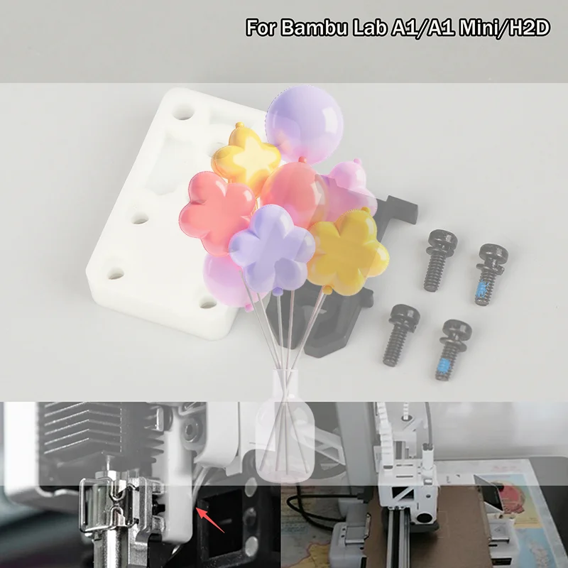 For Bambu Lab A1/A1 Mini/H2D Hotend Heating Insulation Block Assembly Zirconia Kit Accessories