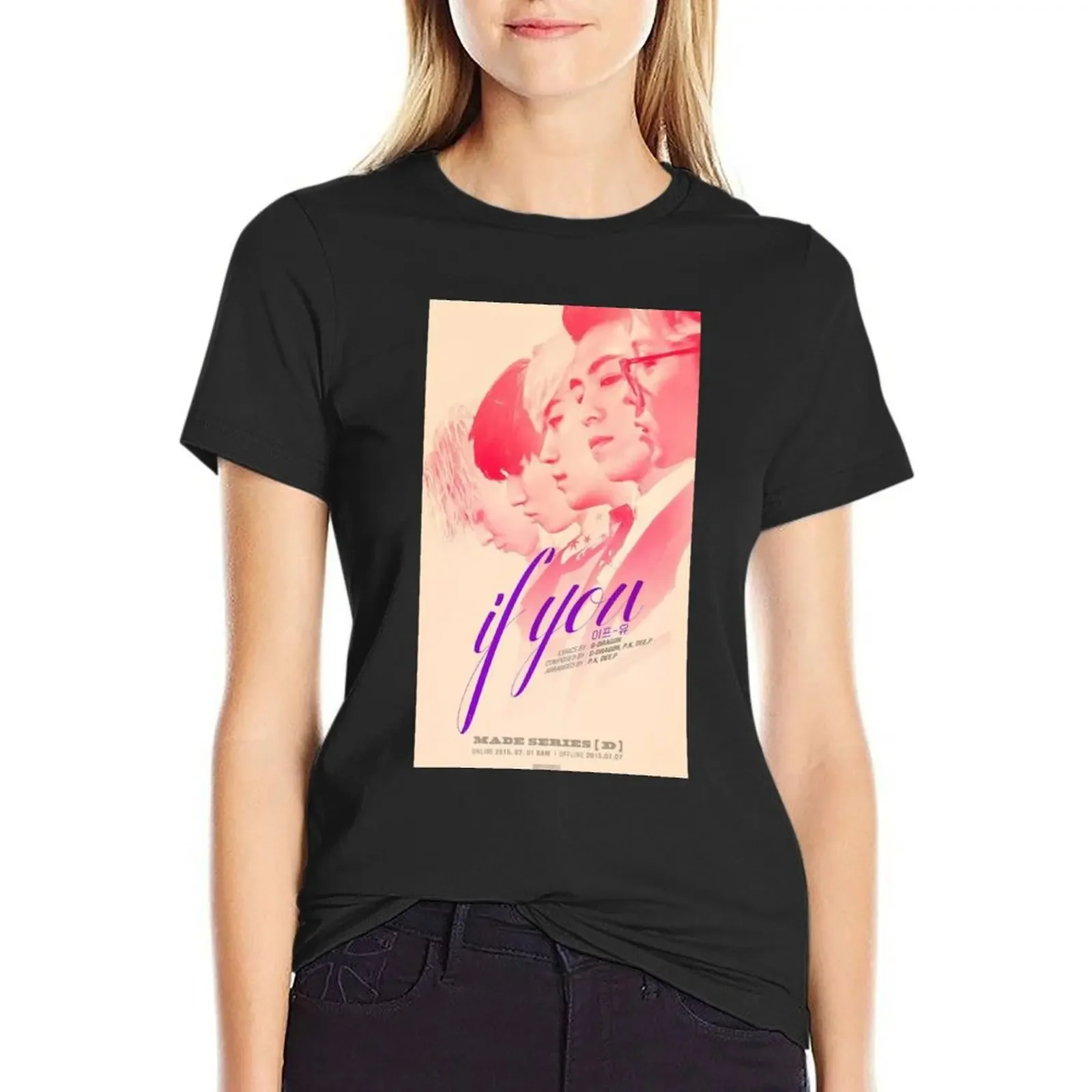 BigBang Kpop If You T-Shirt kawaii clothes Female clothing anime t-shirt dress for Women plus size sexy
BigBang Kpop If You T-Shirt kawaii clothes Female clothing anime t-shirt dress for Women plus size sexy