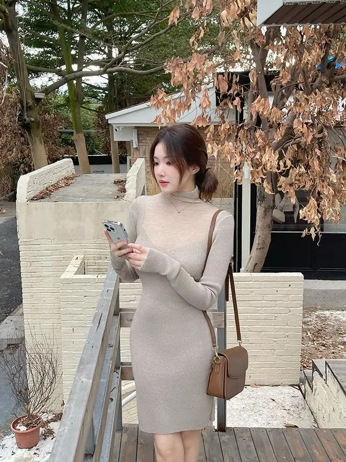 Advanced 30 Knitted Dr Women's Autumn Winter Inner Wear Base Skirt H Version Nylon Fabric Long Sve Commute Sle
Advanced 30 Knitted Dr Women's Autumn Winter Inner Wear Base Skirt H Version Nylon Fabric Long Sve Commute Sle
