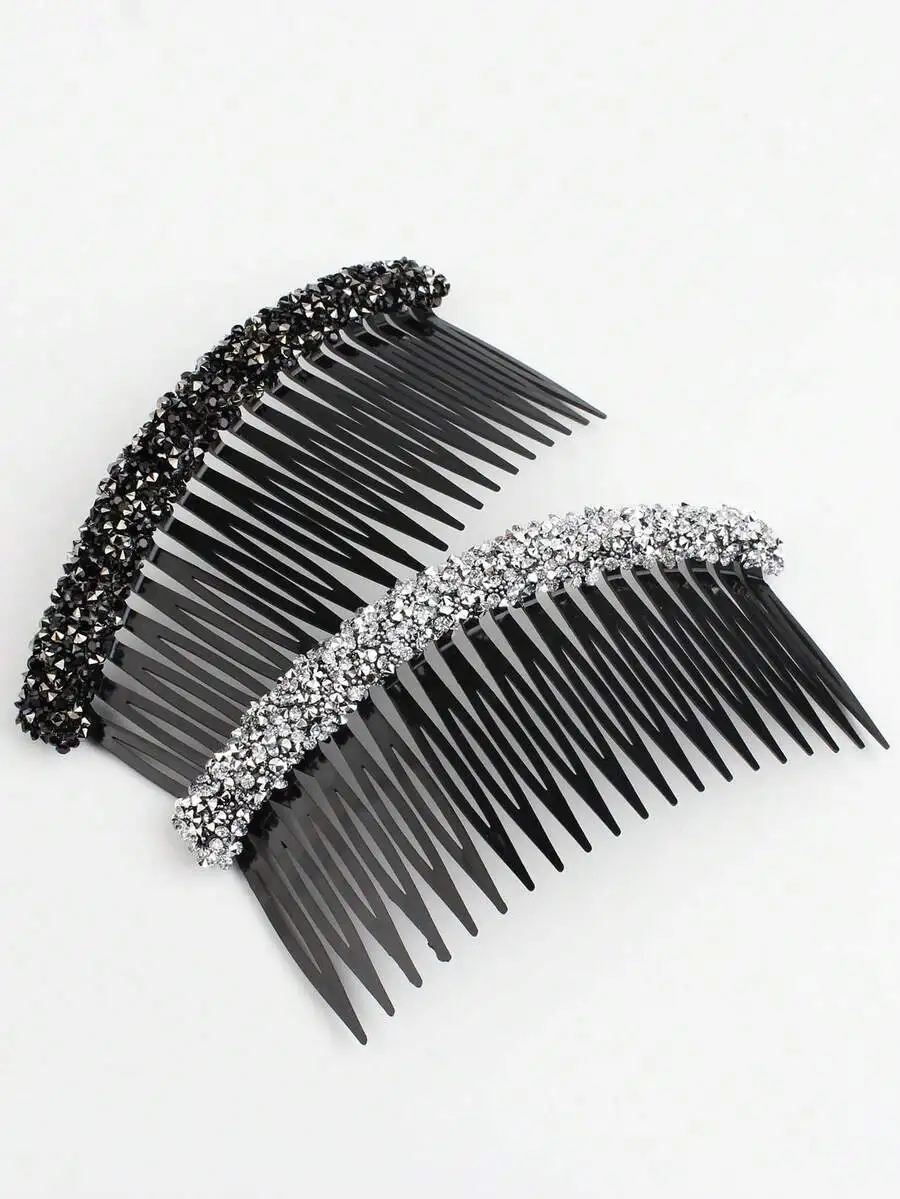 Elegant Rhinestone Hair Combs For Women, Side Hair Comb For Wedding Party
Elegant Rhinestone Hair Combs For Women, Side Hair Comb For Wedding Party