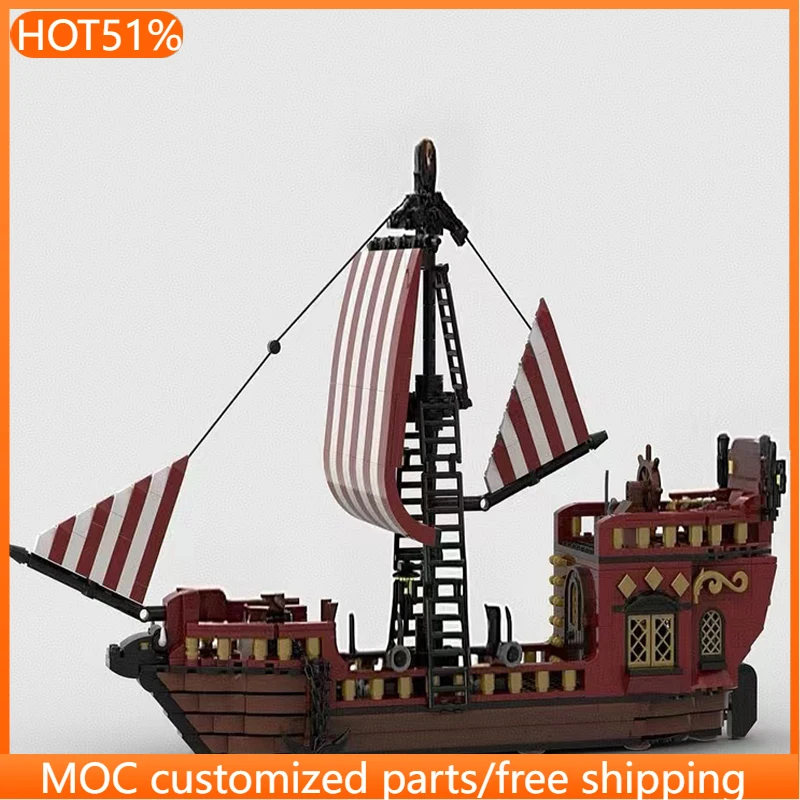 1136 деталей, темно-красный конструктор-корабль, пиратский парусник, MOC, модульный конструктор, креативный дизайн, простая сборка, игрушка для самостоятельной сборки, подарок на день рождения
1136 деталей, темно-красный конструктор-корабль, пиратский парусник, MOC, модульный конструктор, креативный дизайн, простая сборка, игрушка для самостоятельной сборки, подарок на день рождения