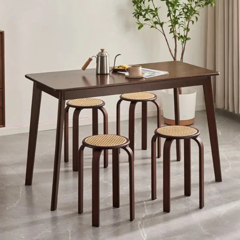 Woven Rattan Round Stool Stackable, Modern Minimalist Dining Bedroom Makeup Vanity Stool for Home Storage & Extra Seating
Woven Rattan Round Stool Stackable, Modern Minimalist Dining Bedroom Makeup Vanity Stool for Home Storage & Extra Seating