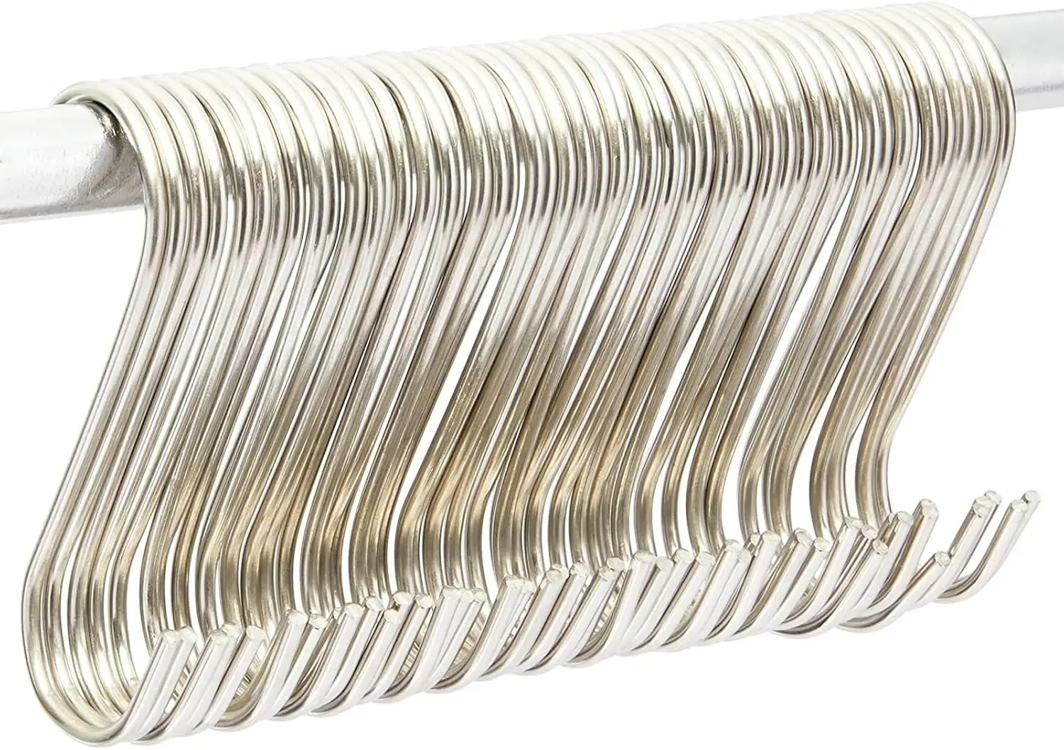 S-Shaped Hooks for Hanging - 3.9-Inch 50-Pack Black Stainless Steel Rust Resistant for Clothes Racks Pots Pans Wire Racks
S-Shaped Hooks for Hanging - 3.9-Inch 50-Pack Black Stainless Steel Rust Resistant for Clothes Racks Pots Pans Wire Racks