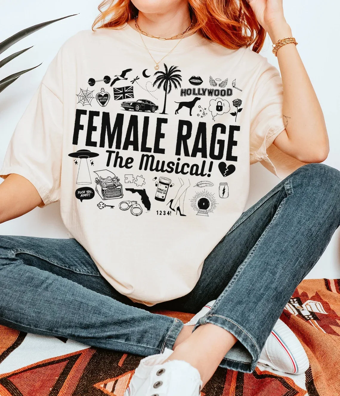 Female Rage The Musical Tshirt The Tortured Poets Department Shirt Album Icons 100% Cotton Streetwear High Quality
Female Rage The Musical Tshirt The Tortured Poets Department Shirt Album Icons 100% Cotton Streetwear High Quality