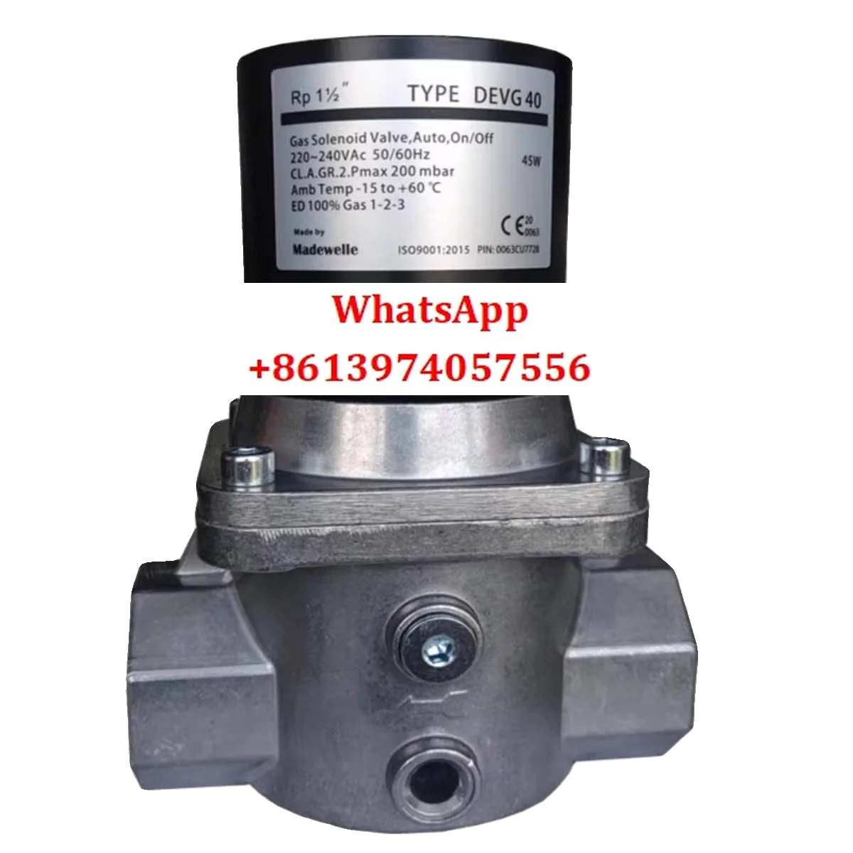 Original Italian natural gas stove gas solenoid valve DEVG 15 20 25 40 with indicator light
Original Italian natural gas stove gas solenoid valve DEVG 15 20 25 40 with indicator light