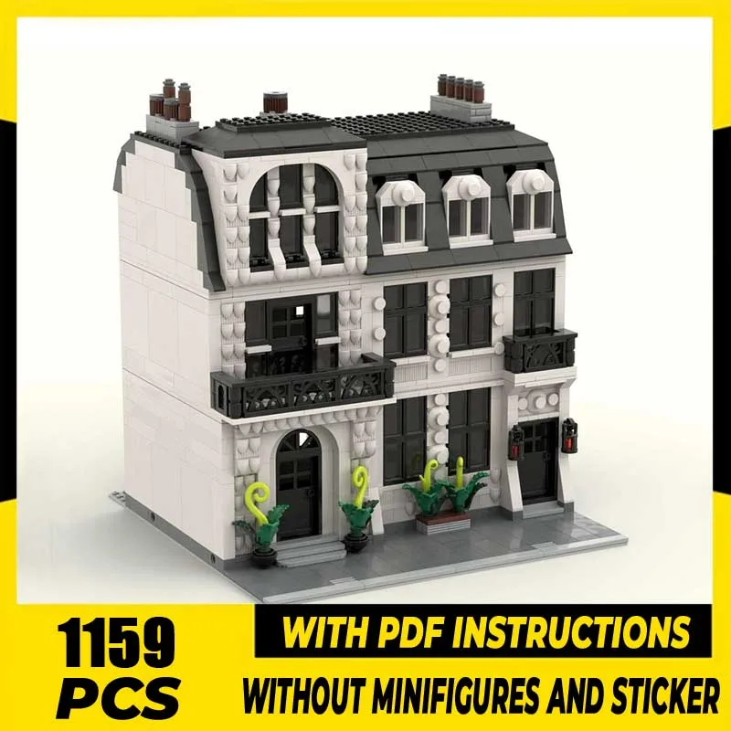 Moc Building Blocks Parisian-style Modular #1 Model Technology Bricks DIY Assembly City Street View Toys Construstion Gifts
Moc Building Blocks Parisian-style Modular #1 Model Technology Bricks DIY Assembly City Street View Toys Construstion Gifts