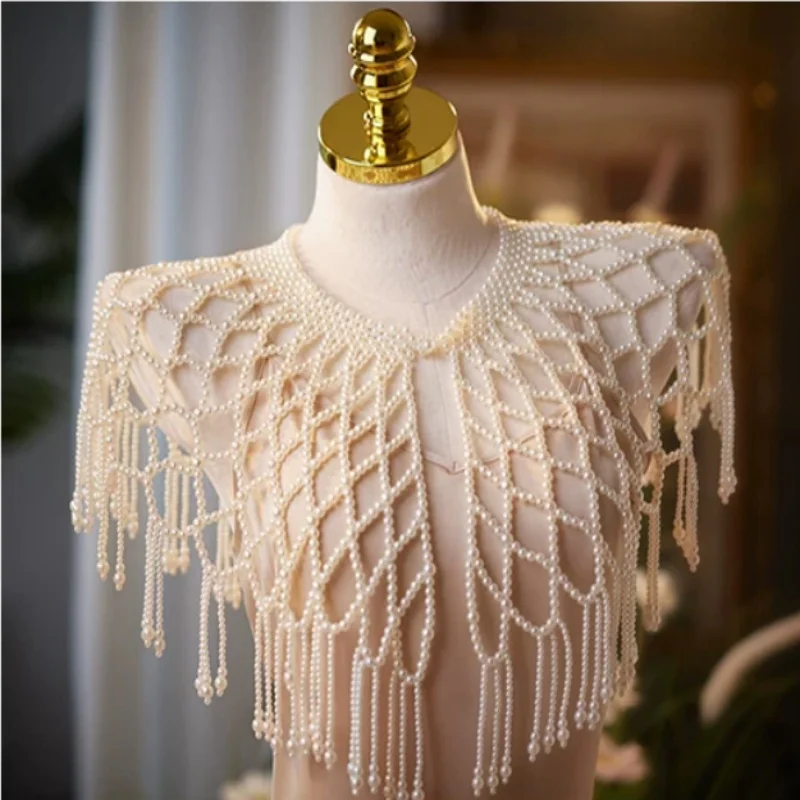 Versatile French Retro Hollowed Out Heavy Handmade Beaded Shawl
Versatile French Retro Hollowed Out Heavy Handmade Beaded Shawl