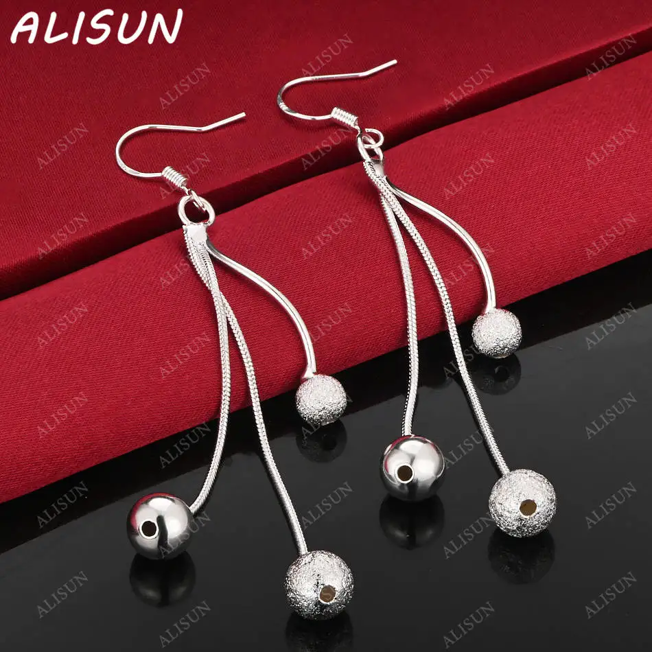 ALISUN 925 Sterling Silver Beaded Tassels Earrings Drop Earring Anniversary Gift Popular Wild Fashion Romantic Jewelry
ALISUN 925 Sterling Silver Beaded Tassels Earrings Drop Earring Anniversary Gift Popular Wild Fashion Romantic Jewelry