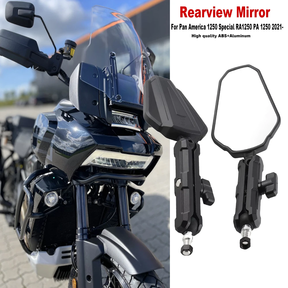 For Pan America 1250 special RA1250 PA 1250 2021- NEW Motorcycle Adjustable Rearview Mirrors side mirror accessory adv
For Pan America 1250 special RA1250 PA 1250 2021- NEW Motorcycle Adjustable Rearview Mirrors side mirror accessory adv