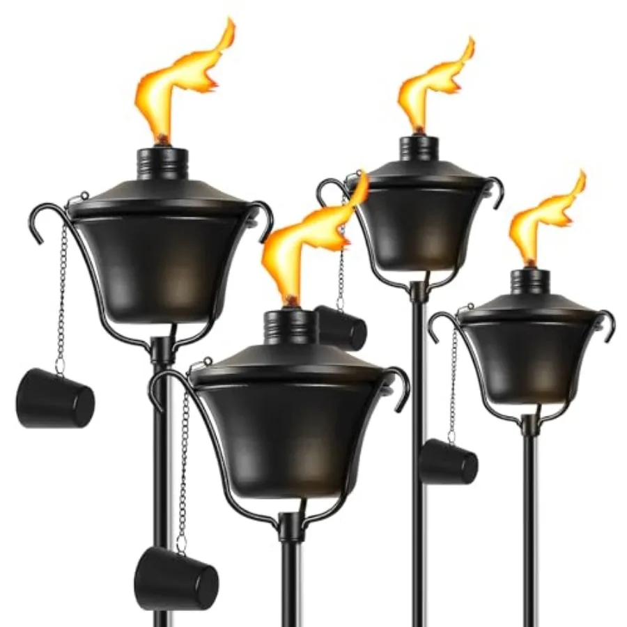 Citronella Torches Set of 4 3-Prong Grounded Stake Outdoor Torches 14.5 oz Garden Torches for Outside 58 inch Outdoor Decorativ
Citronella Torches Set of 4 3-Prong Grounded Stake Outdoor Torches 14.5 oz Garden Torches for Outside 58 inch Outdoor Decorativ