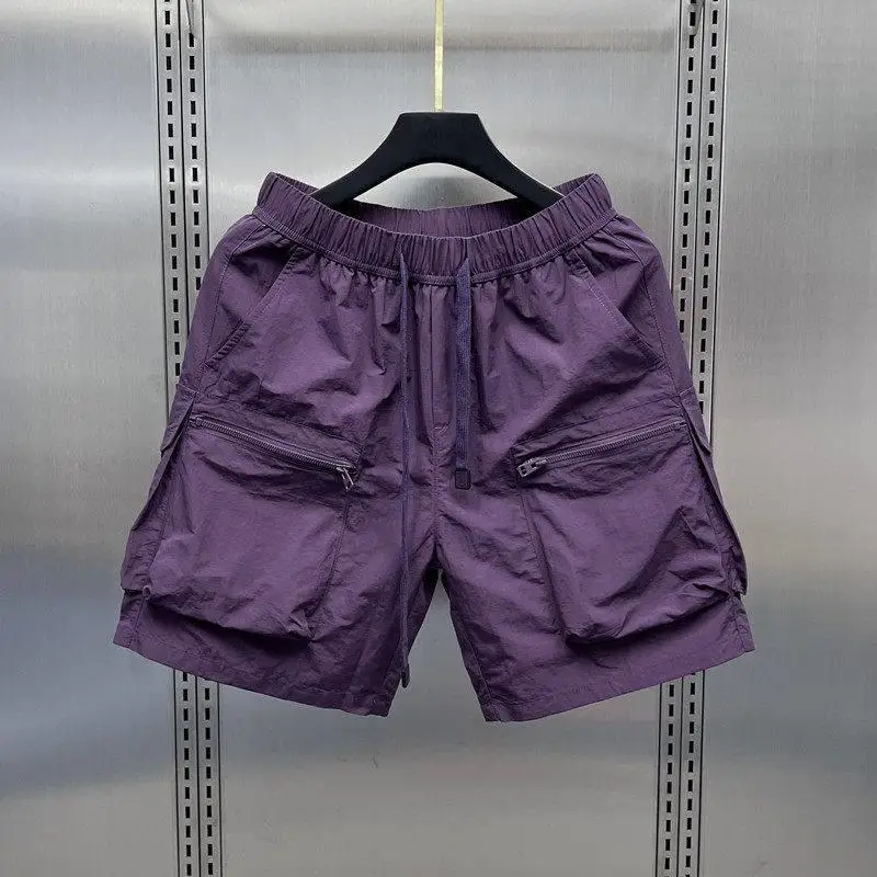 Summer Thin Four-Part Shorts Men's Multi-Pocket Straight Leg Elastic Waist Quick-Dry Outdoor Loose Casual Five-Part Mid-Pants
Summer Thin Four-Part Shorts Men's Multi-Pocket Straight Leg Elastic Waist Quick-Dry Outdoor Loose Casual Five-Part Mid-Pants