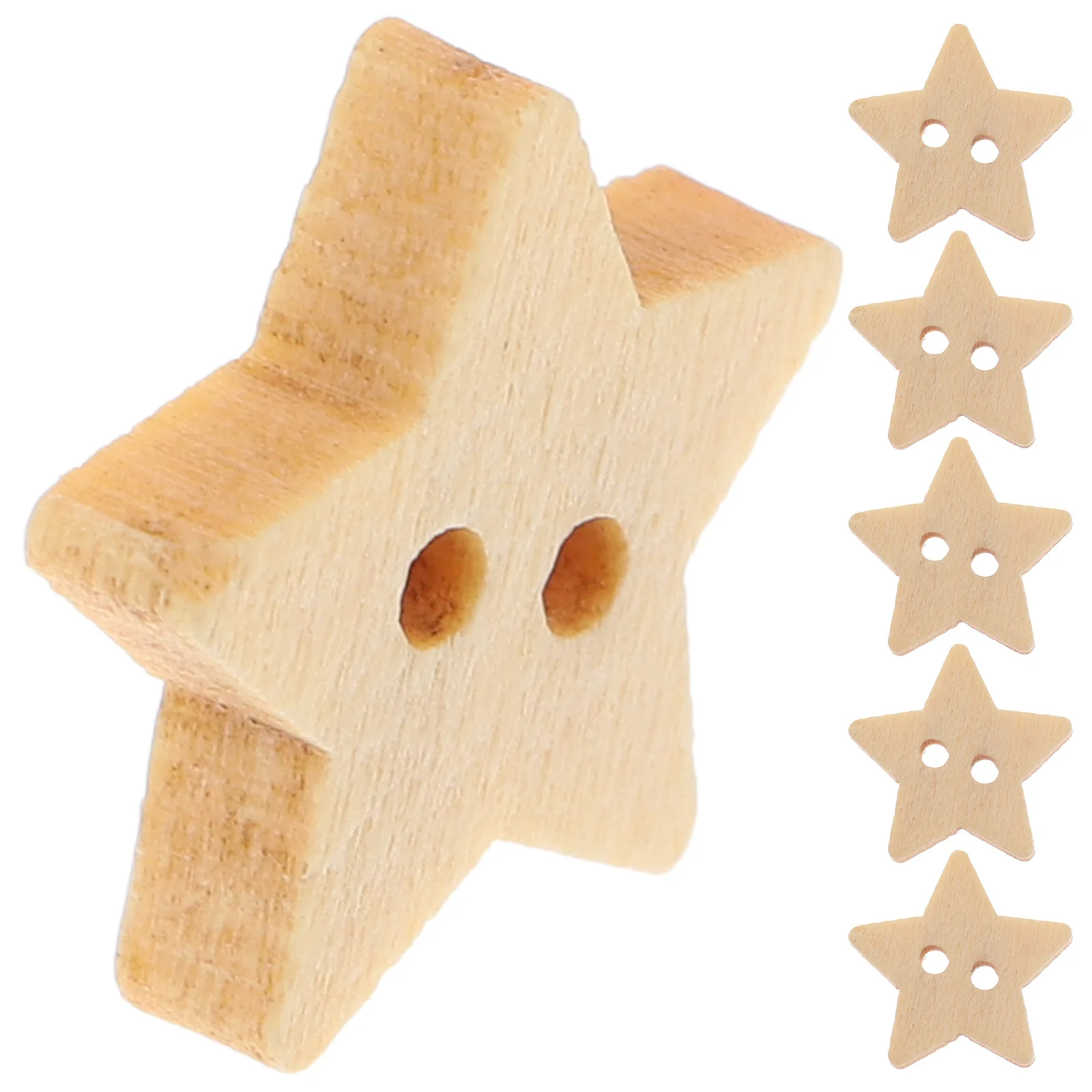 Natural Wooden Star Buttons 200pcs for Scrapbooking Craft Projects Five Sided Embellishments with Two Holes Handmade Accessories
Natural Wooden Star Buttons 200pcs for Scrapbooking Craft Projects Five Sided Embellishments with Two Holes Handmade Accessories