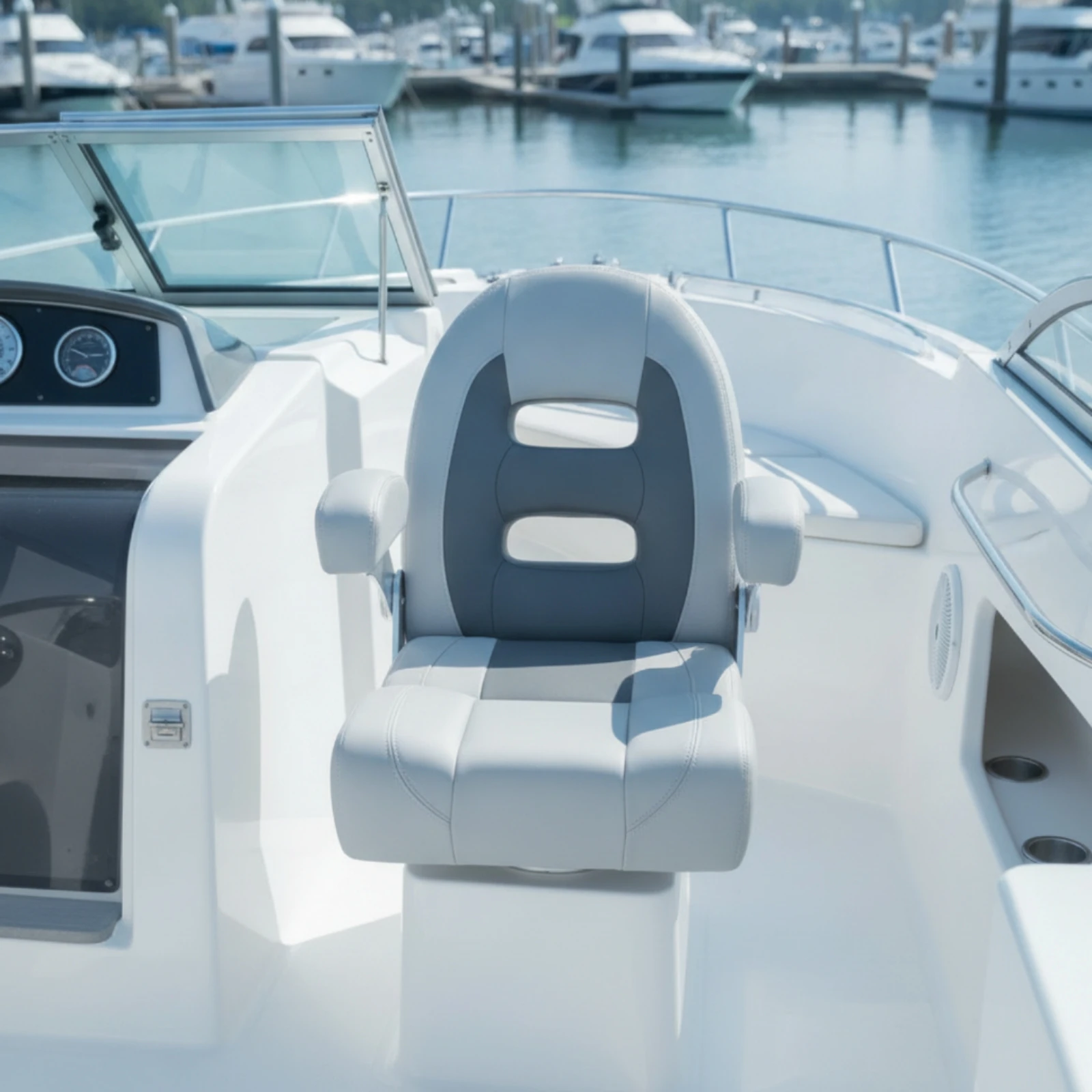 Helm's Chair with Armrests Fold-down High-Back Marine Seat Helm Chair with Armrest Ergonomic Seating Heavy-Duty
Helm's Chair with Armrests Fold-down High-Back Marine Seat Helm Chair with Armrest Ergonomic Seating Heavy-Duty