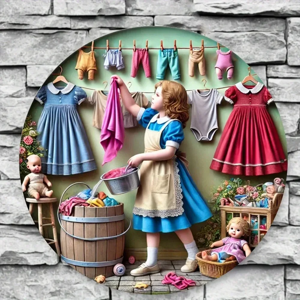 Vintage Laundry Room Price Check Sign – Retro Girl Doll Tin Art with Distressed Finish | Humorous Wall Decor for
Vintage Laundry Room Price Check Sign – Retro Girl Doll Tin Art with Distressed Finish | Humorous Wall Decor for