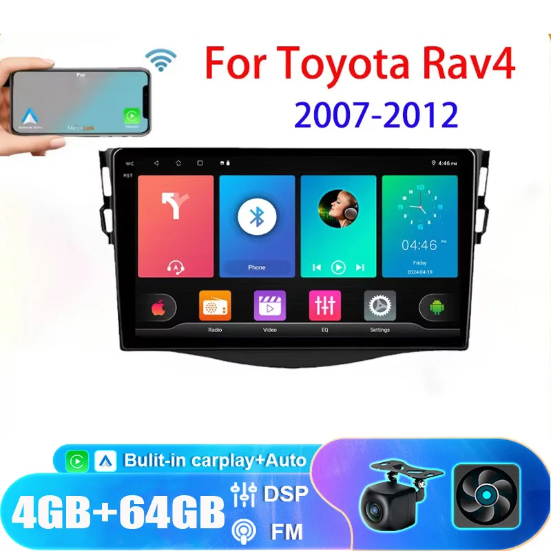 9“6+128GB For Toyota RAV4 2006 - 2014 Android13 Multimedia Carplay Car Radio GPS Screen 2 Din android Auto WIFI 1280*720 P
9“6+128GB For Toyota RAV4 2006 - 2014 Android13 Multimedia Carplay Car Radio GPS Screen 2 Din android Auto WIFI 1280*720 P