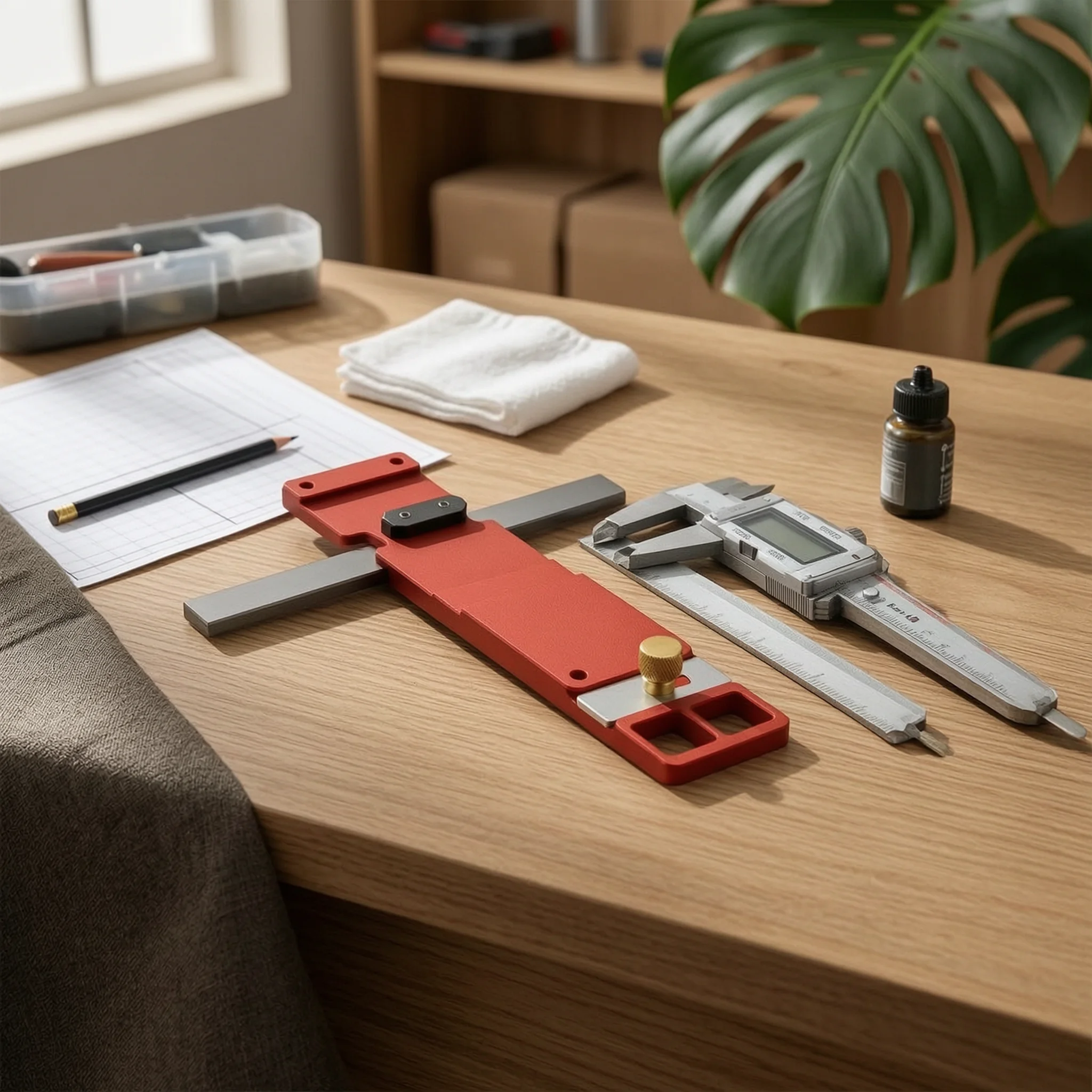 Track Saw Square Adjustable Aluminum Alloy Positioning Plate Right Angle Saw Guide Red and Silver Power Tool Accessory Metal
Track Saw Square Adjustable Aluminum Alloy Positioning Plate Right Angle Saw Guide Red and Silver Power Tool Accessory Metal
