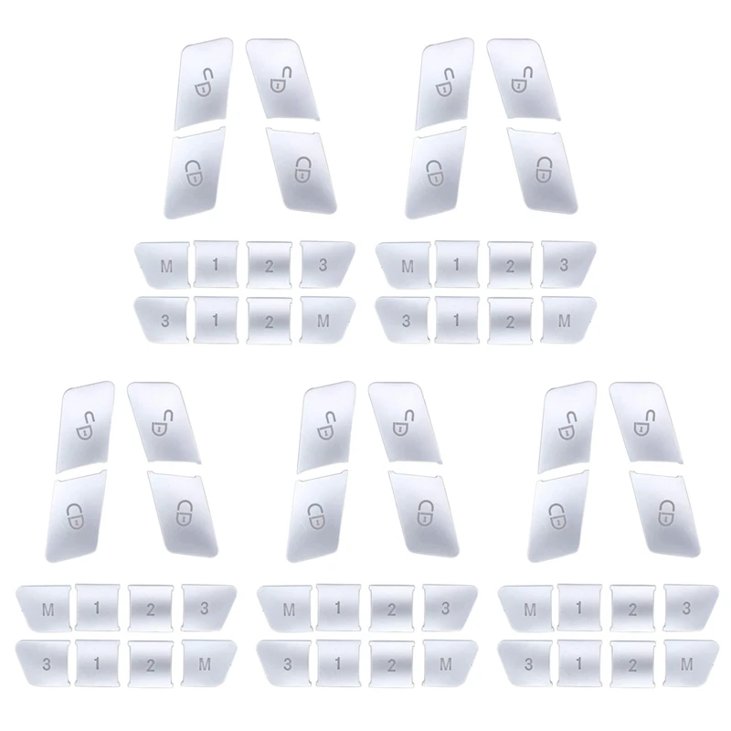60Pcs Car Door Seat Memory Lock Buttons Covers Stickers For Mercedes Benz CLA/GLA/GLK/GLE/CLS/GL/ML/A/B/E
60Pcs Car Door Seat Memory Lock Buttons Covers Stickers For Mercedes Benz CLA/GLA/GLK/GLE/CLS/GL/ML/A/B/E