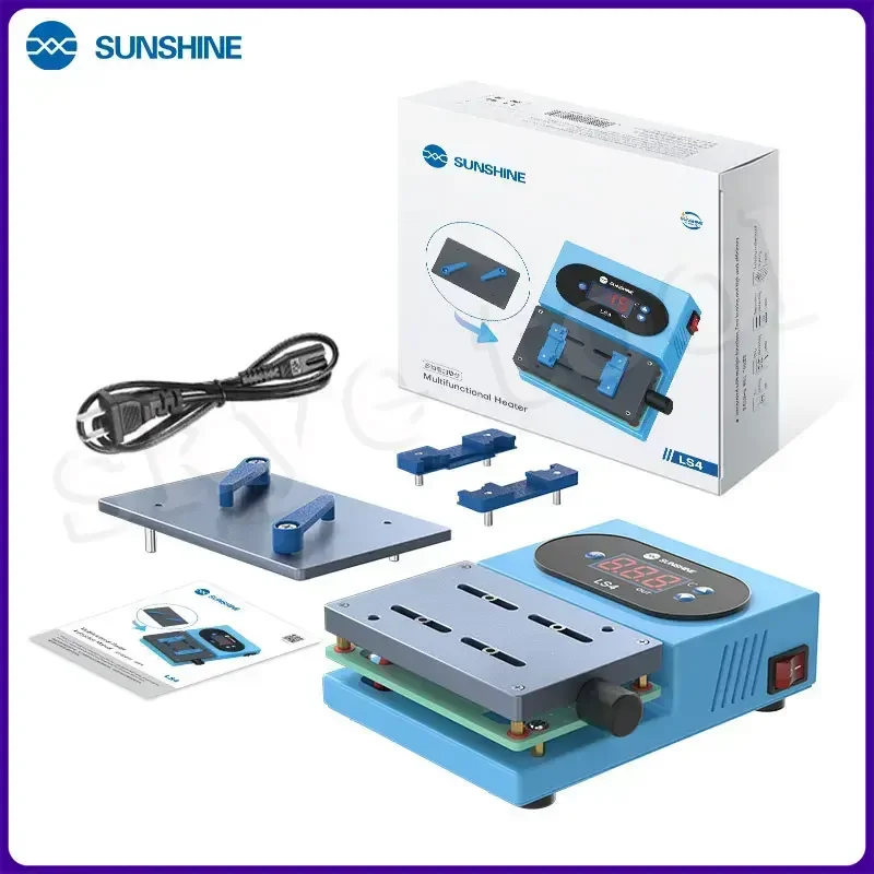SUNSHINE LS4 машина для удаления клея и нагрева центральной рамы материнской платы для iPhone Samsung, инструмент для предварительного нагрева телефона
SUNSHINE LS4 машина для удаления клея и нагрева центральной рамы материнской платы для iPhone Samsung, инструмент для предварительного нагрева телефона
