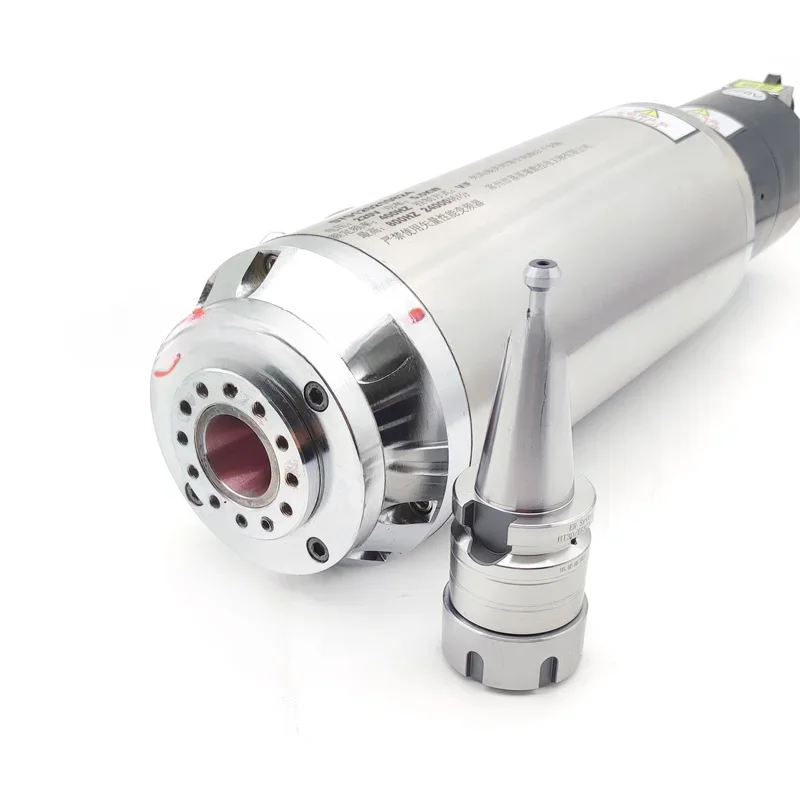 5.5KW 8 poles engraving machine automatic tool change spindle, BT30 metal engraving and milling, speed 18000RPM 24000RPM 
5.5KW 8 poles engraving machine automatic tool change spindle, BT30 metal engraving and milling, speed 18000RPM 24000RPM