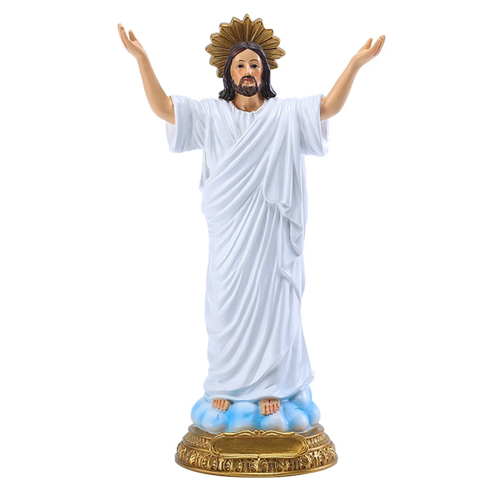 Jesus Rebirth Statue Holy Adornment Gold Color Lifelike Design Desktop Decor Church Craft Small Size Home Decoration Easter Gift
Jesus Rebirth Statue Holy Adornment Gold Color Lifelike Design Desktop Decor Church Craft Small Size Home Decoration Easter Gift