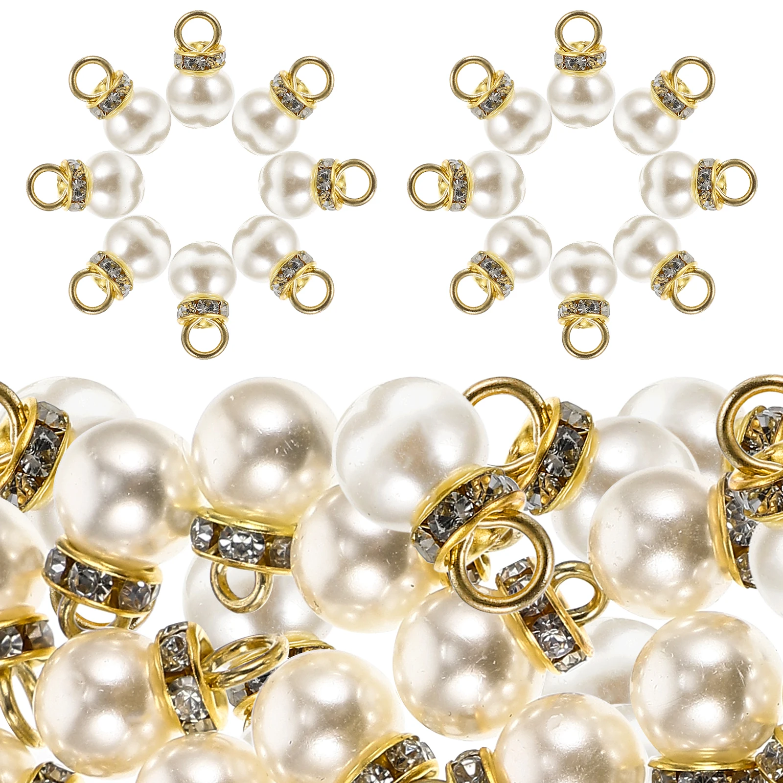 100 Pcs Pearl Charms Artificial Pendants Abs Beads Jewellery Making Decorative Imitation Plastic DIY Bracelets Earrings Projects
100 Pcs Pearl Charms Artificial Pendants Abs Beads Jewellery Making Decorative Imitation Plastic DIY Bracelets Earrings Projects